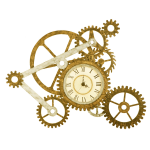 Mechanical Clock Showpiece